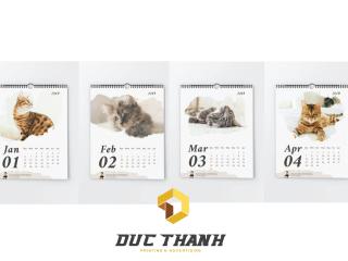 In lịch lò xo 1,7,13 tờ giá chuẩn, bao đẹp tại Hà Nội