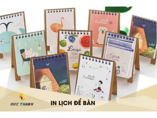 In lịch để bàn
