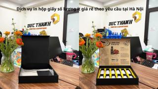 Dịch vụ in hộp giấy số lượng ít giá rẻ theo yêu cầu tại Hà Nội