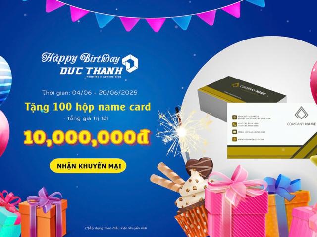 Kỷ niệm sinh nhật In Đức Thành – Tưng bừng ưu đãi tháng 6