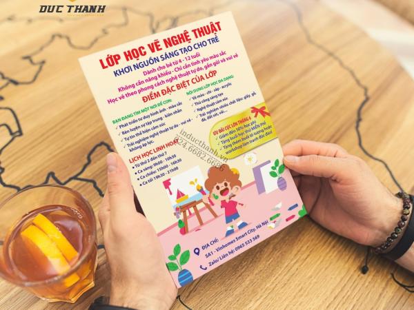Báo giá in tờ rơi A4, A5, A6 giá rẻ tại Hà Nội