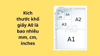 Kích thước khổ giấy A0 là bao nhiêu cm?