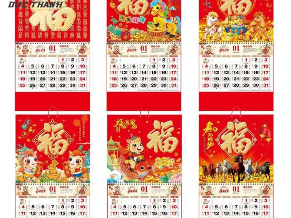 Xưởng In Lịch Tết Giá Rẻ - Uy Tín - Theo Yêu Cầu Tại Hà Nội