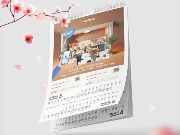 In lịch treo tường giá rẻ – Quà tặng doanh nghiệp Tết 2026