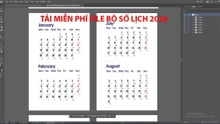 Tải miễn phí File Vector bộ số lịch âm dương 2026