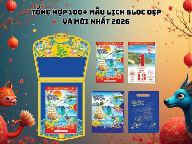 Tổng hợp 100+ mẫu lịch bloc đẹp và mới nhất 2026