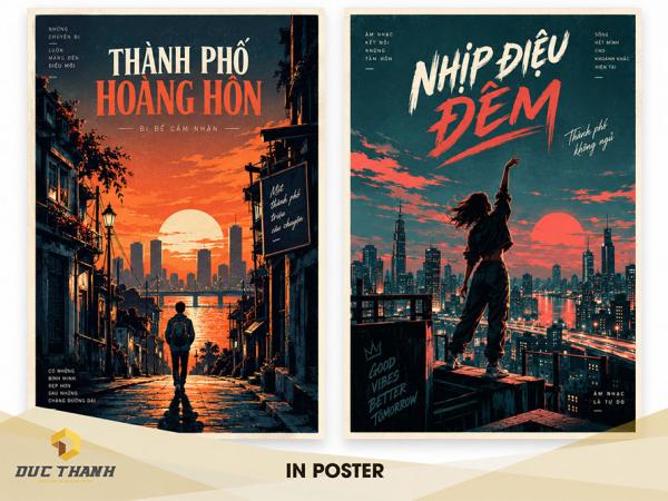 In poster quảng cáo tại Hà Nội, giá rẻ, lấy liền