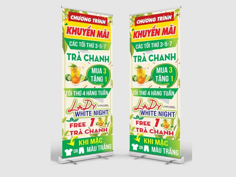 in poster khuyến mãi