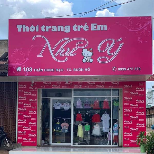 biển bạt shop quần áo