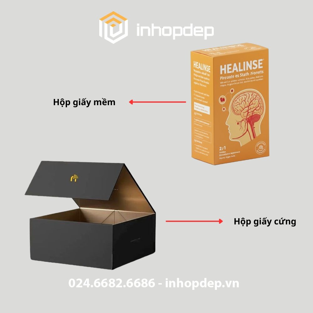 Phân biệt hộp giấy cứng và hộp giấy mềm