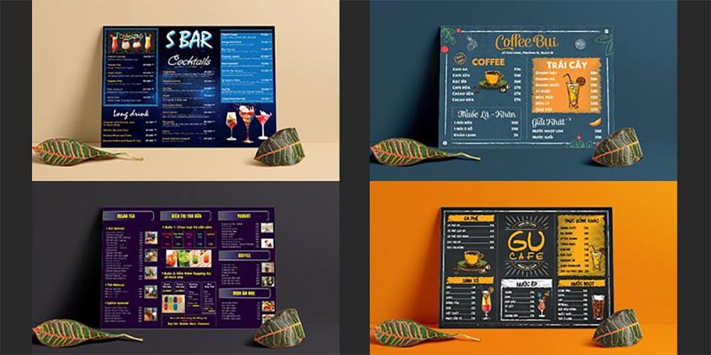 thiết kế menu A3