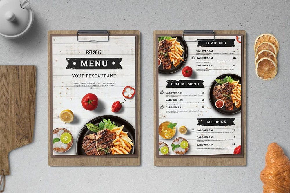 In menu