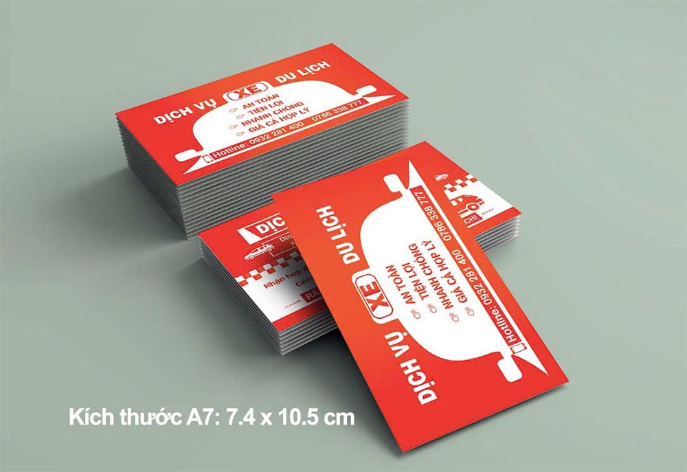 In name card và thẻ thành viên khổ giấy A7