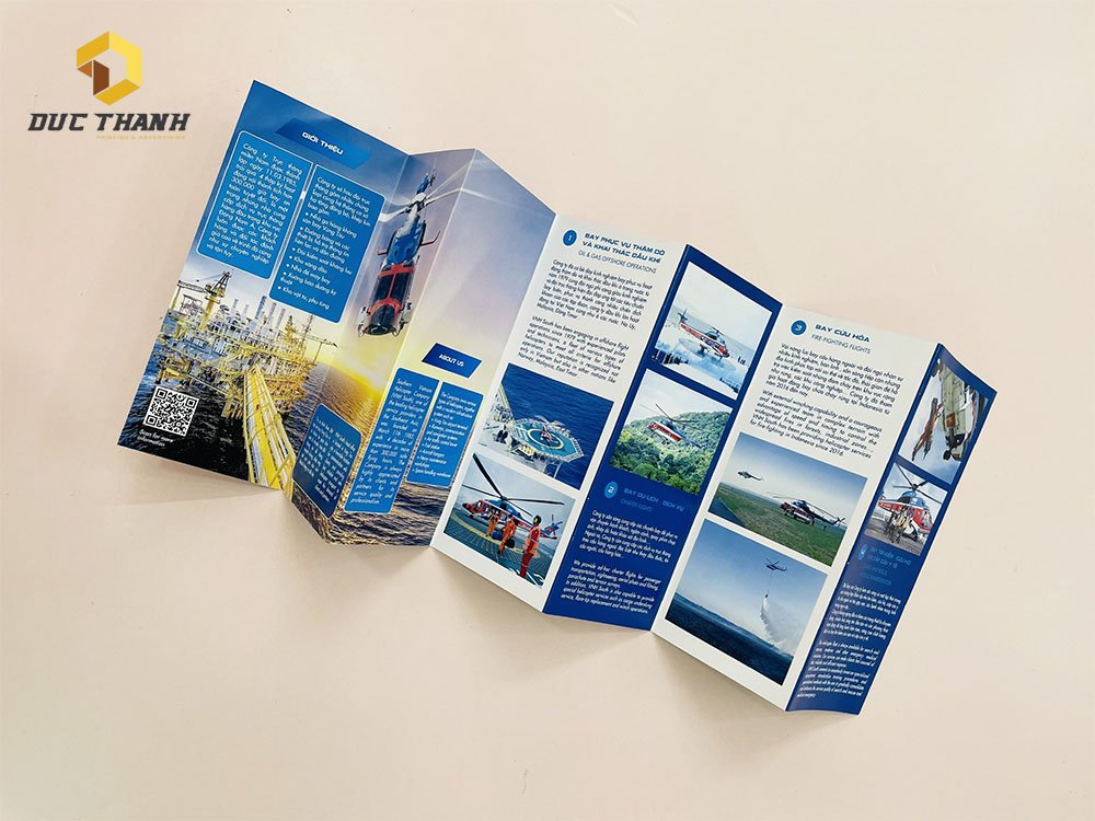 In Brochure Accordion Fold (Gấp quạt giấy)