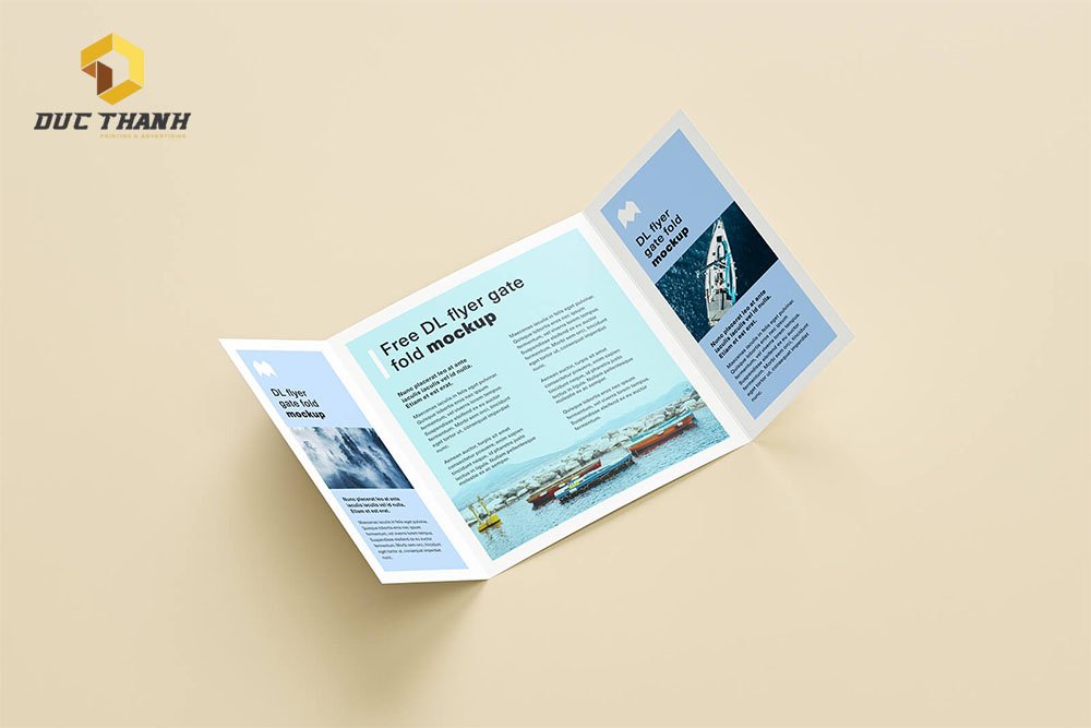 In Brochure Gate-Fold (Gấp 1 cửa)