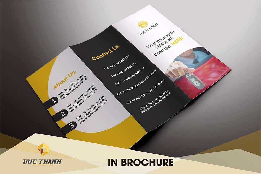 In Brochure Tri-Fold (Gấp ba)