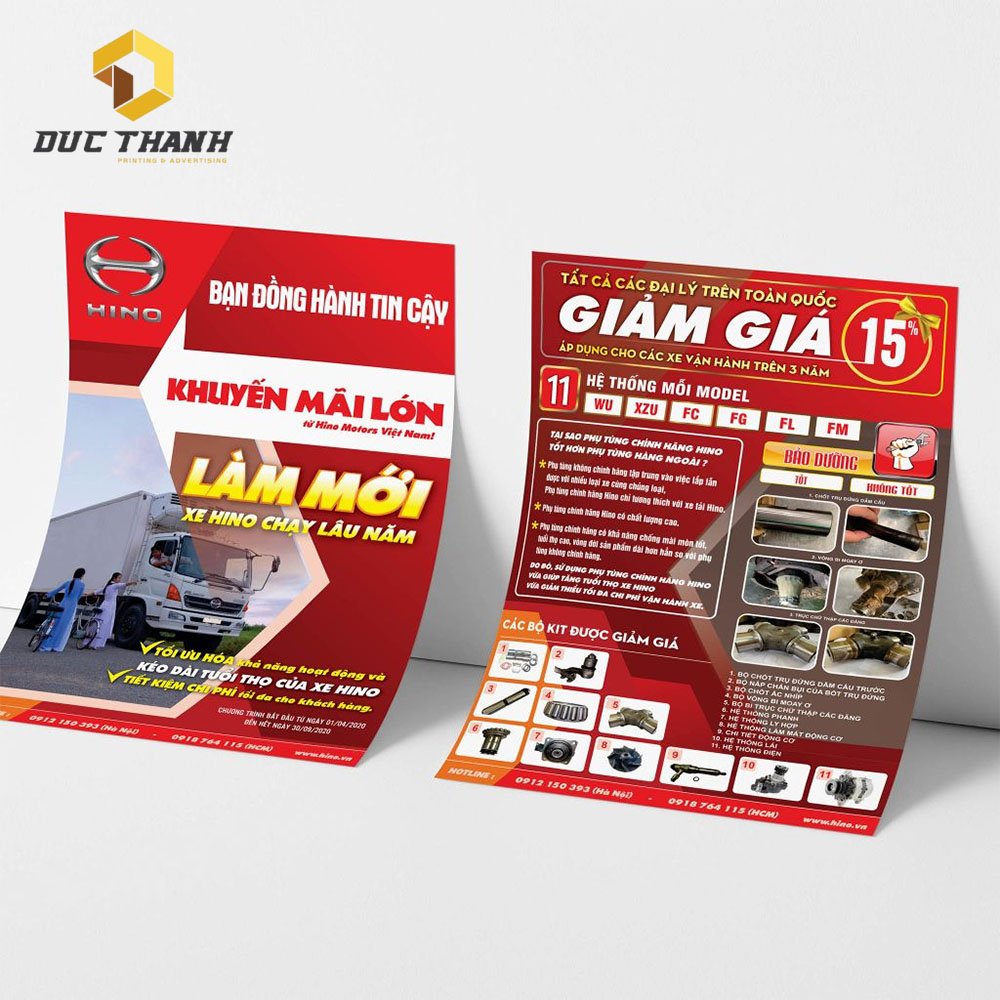 In brochure không gấp