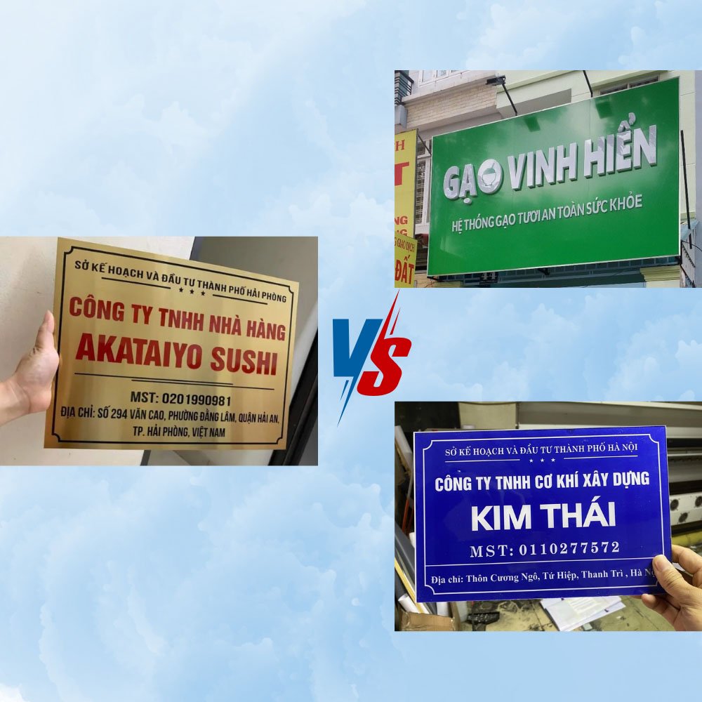 Phân biệt inox ăn mòn với các loại biển hiệu và logo khác