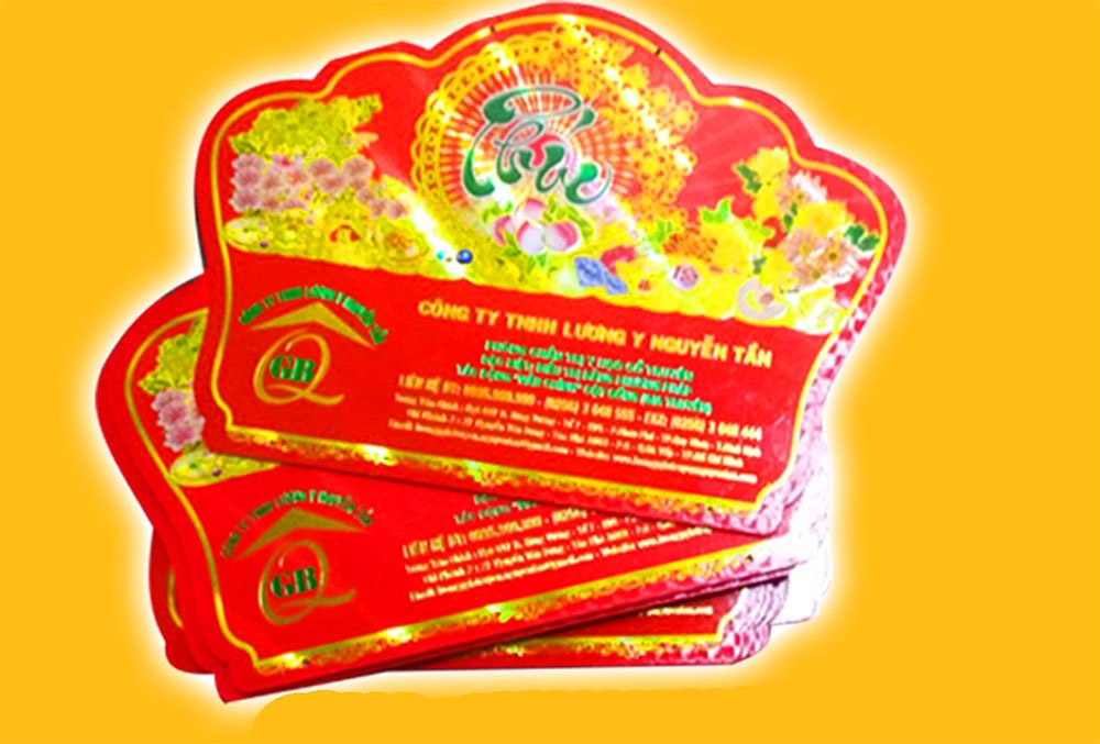 Gia công sau in lịch tết