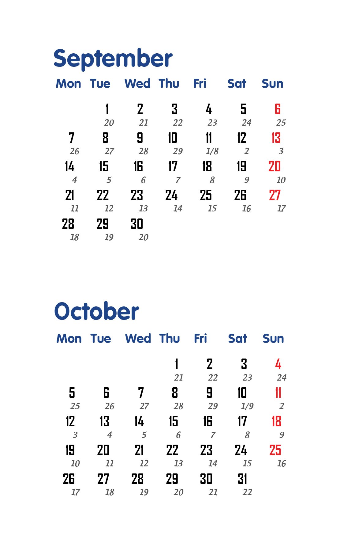 bộ số lịch tết 2026