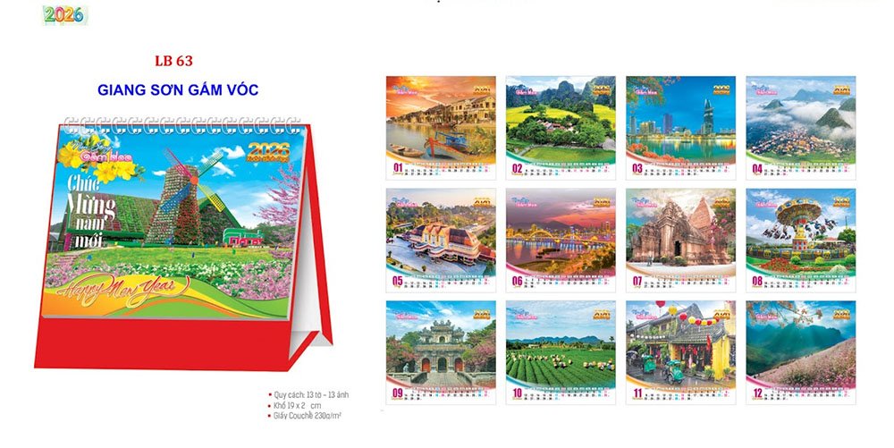 Mẫu lịch để bàn 2026 51