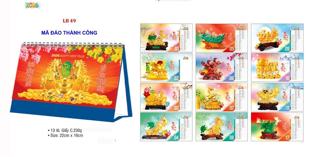 Mẫu lịch để bàn 2026 47