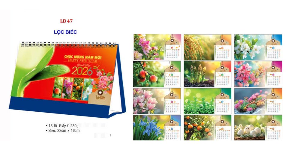 Mẫu lịch để bàn 2026 46