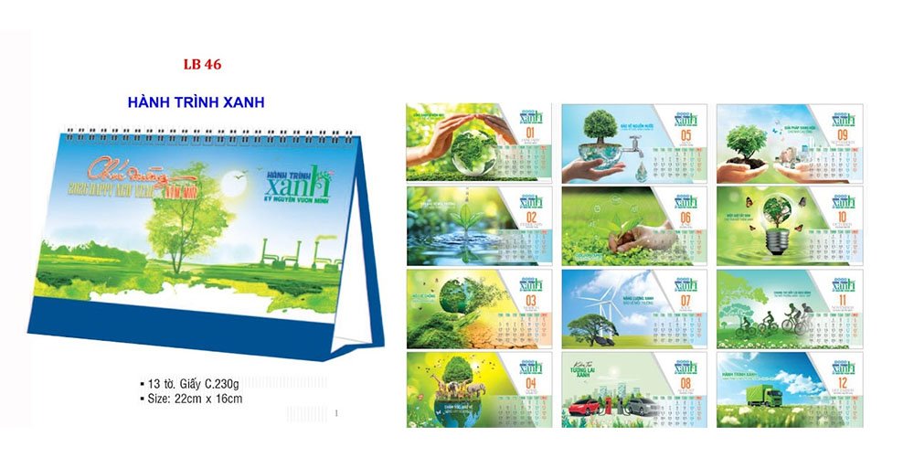 Mẫu lịch để bàn 2026 43