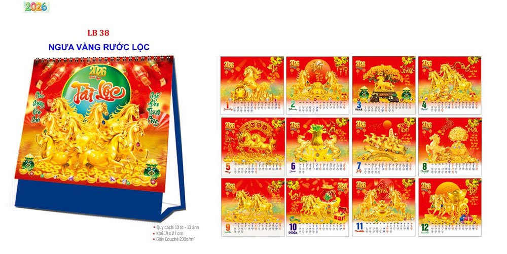 Mẫu lịch để bàn 2026 41