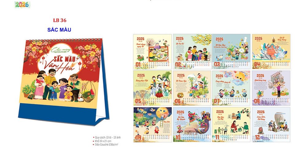 Mẫu lịch để bàn 2026 37