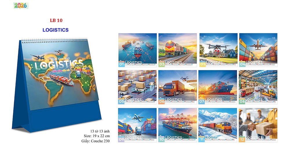 Mẫu lịch để bàn 2026 7