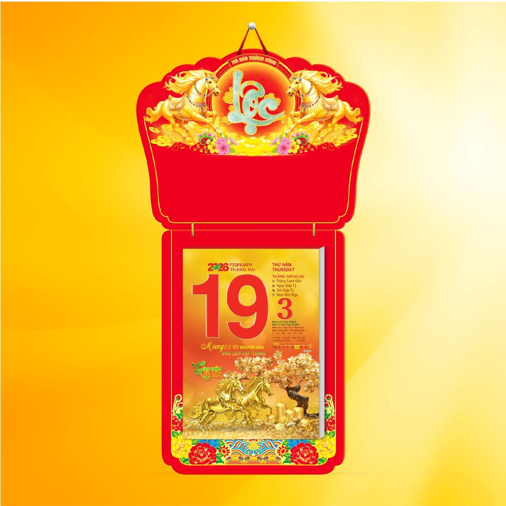 Mẫu lịch để bàn 8