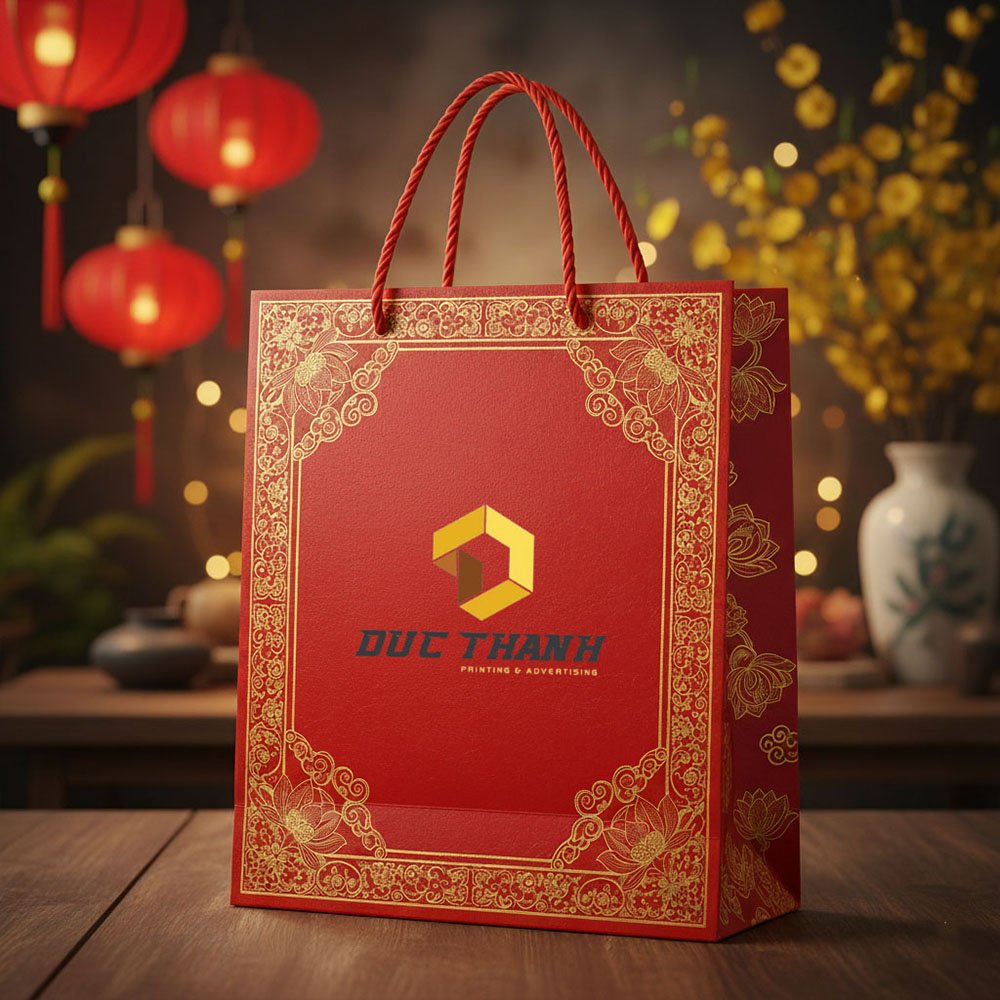 Xu hướng thiết kế túi giấy đựng quà Tết 2026 5