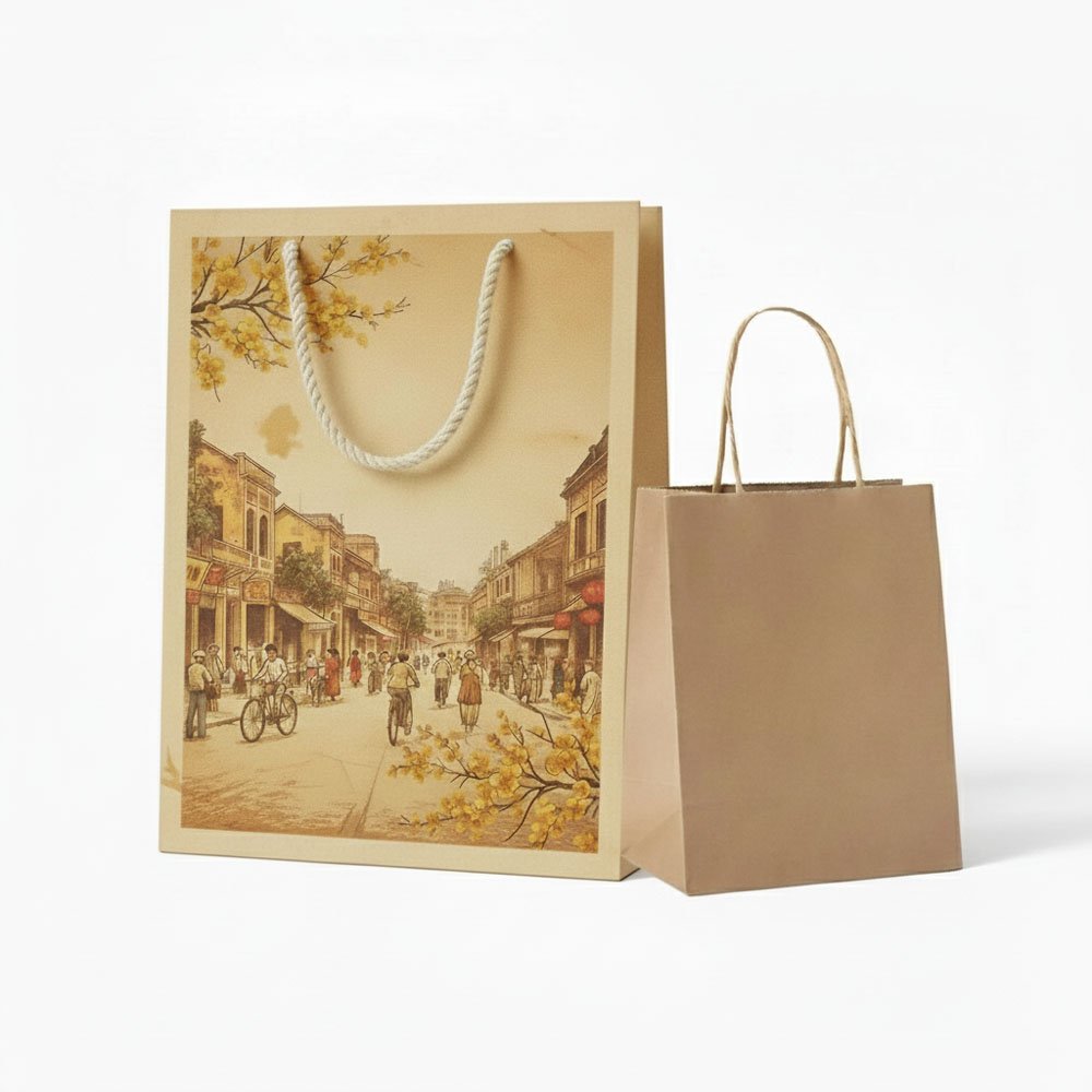 Xu hướng thiết kế túi giấy đựng quà Tết 2026 8