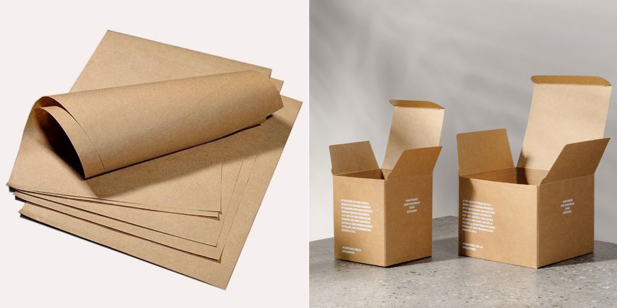 Giấy Kraft in hộp giấy