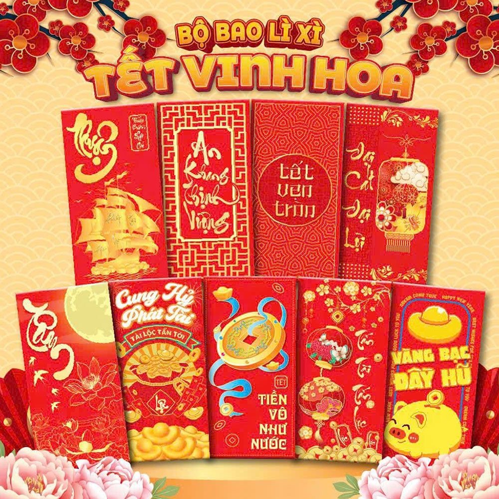 Mẫu bao lì xì Tết đẹp 29