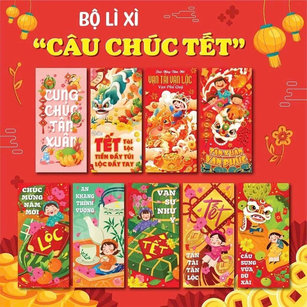 Mẫu bao lì xì Tết đẹp 23