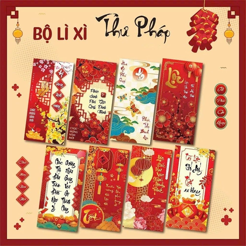 Mẫu bao lì xì Tết đẹp 30