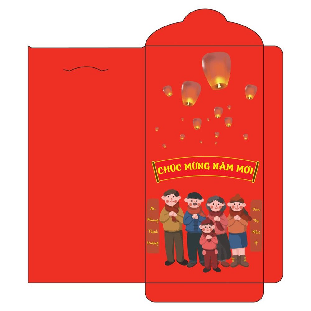 Mẫu bao lì xì Tết đẹp 8