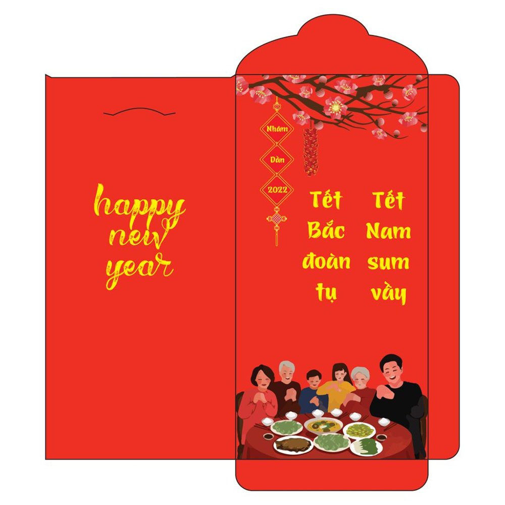 Mẫu bao lì xì Tết đẹp 9