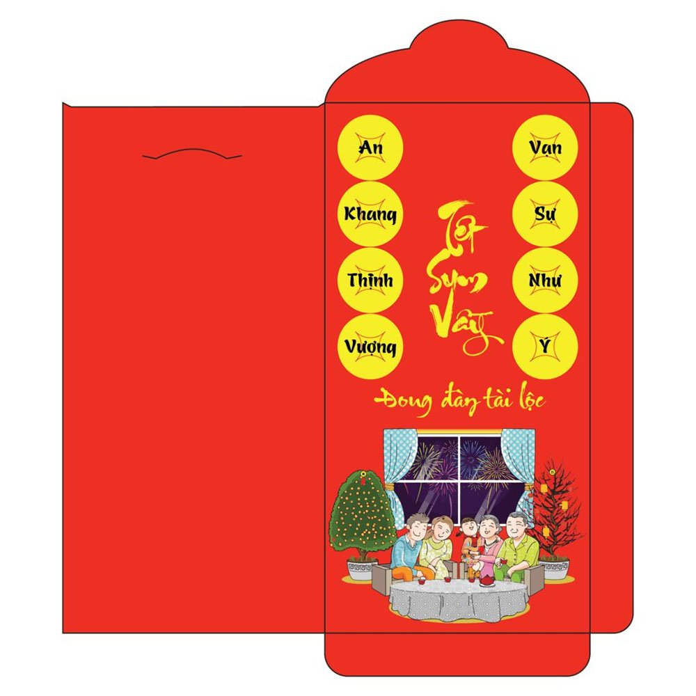 Mẫu bao lì xì Tết đẹp 10
