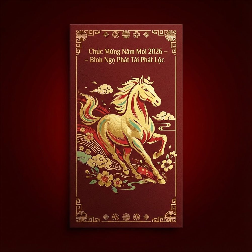 Mẫu bao lì xì Tết đẹp 13