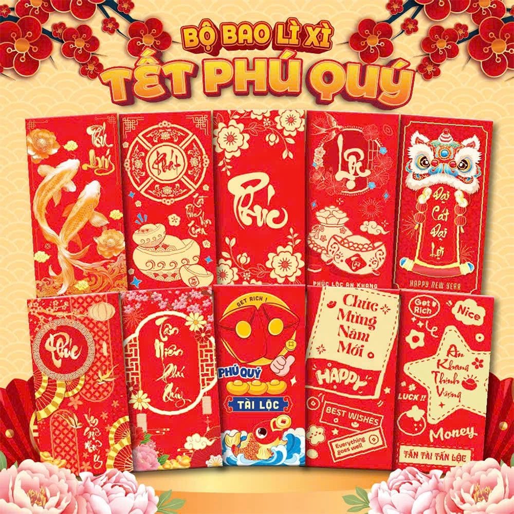 Mẫu bao lì xì Tết đẹp 37