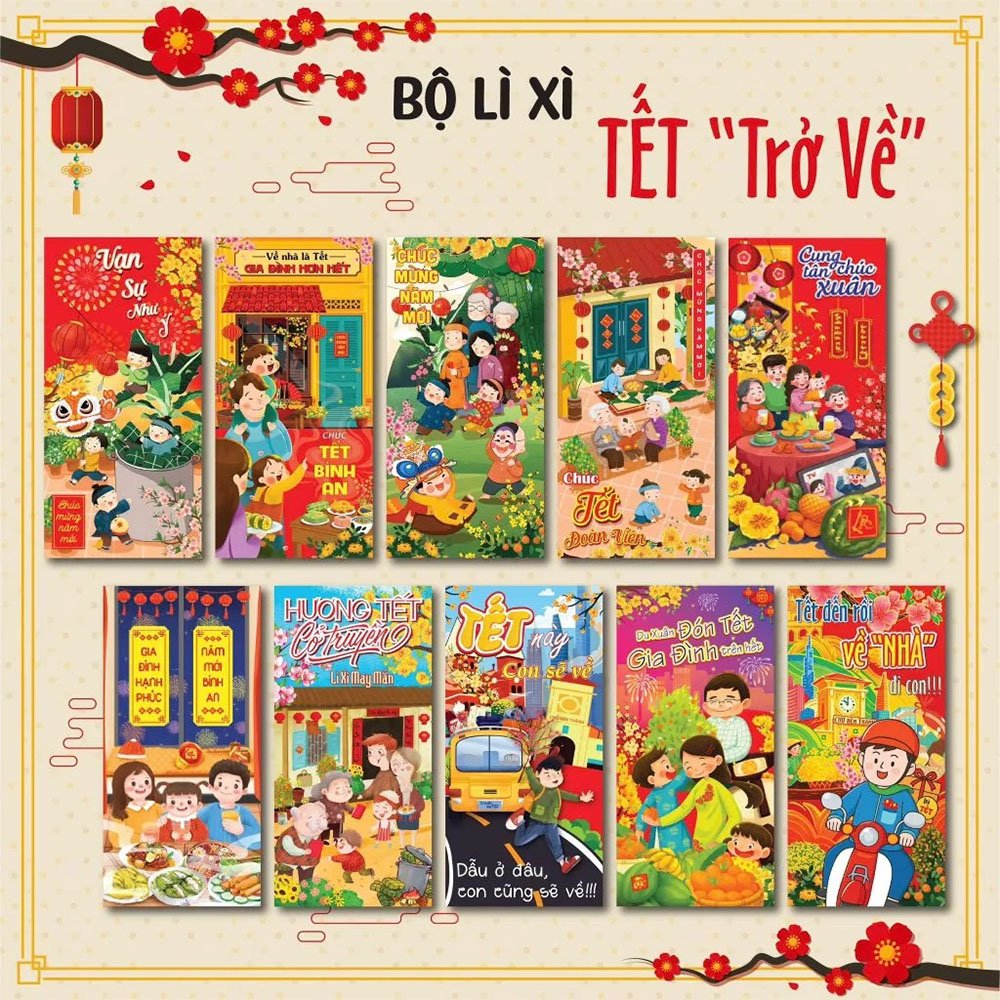 Mẫu bao lì xì Tết đẹp 34