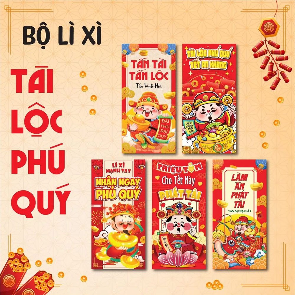 Mẫu bao lì xì Tết đẹp 33