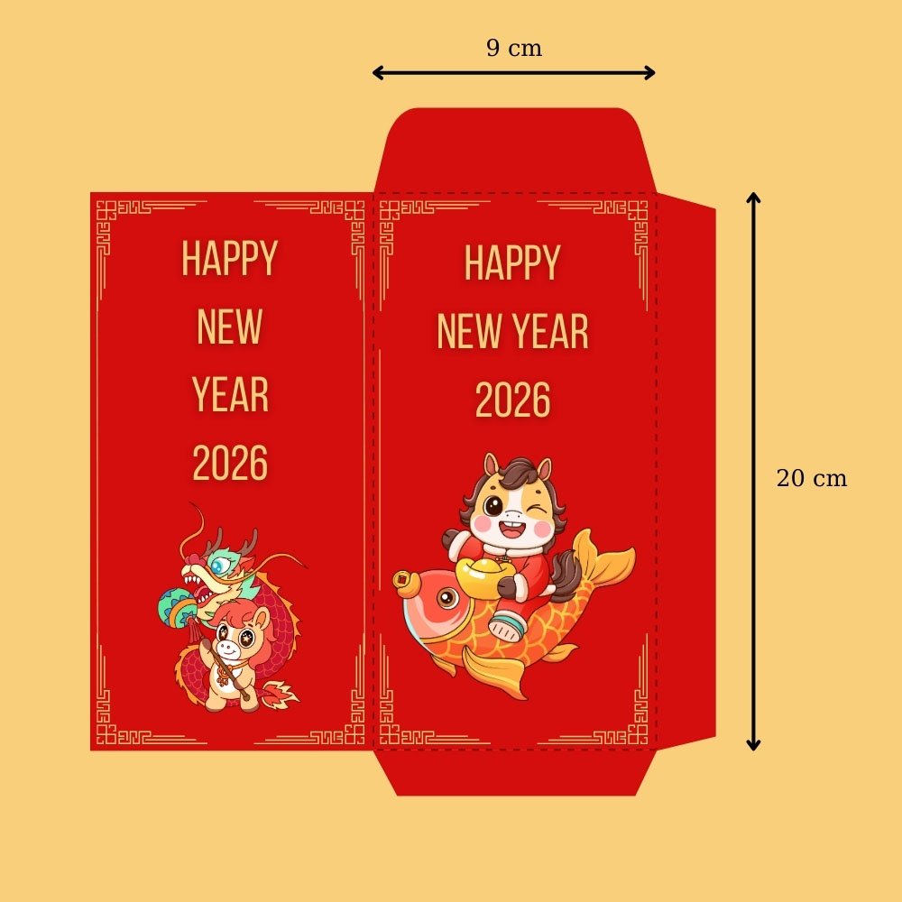 Kích thước bao lì xì dài – sang trọng