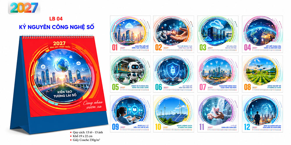 Mẫu lịch để bàn 2027 49
