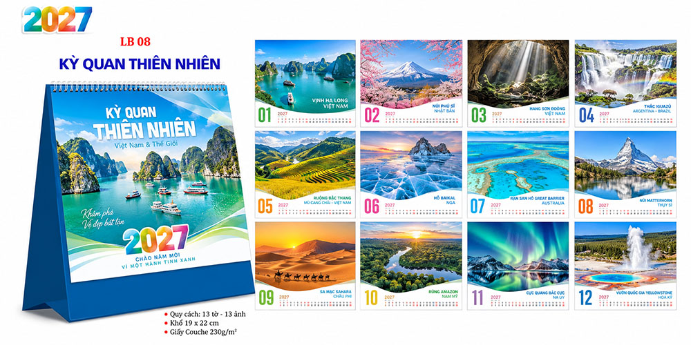 Mẫu lịch để bàn 2027 45