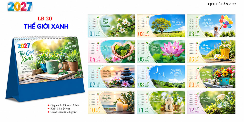 Mẫu lịch để bàn 2027 37