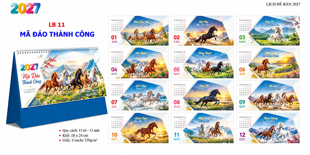 Mẫu lịch để bàn 2027 33